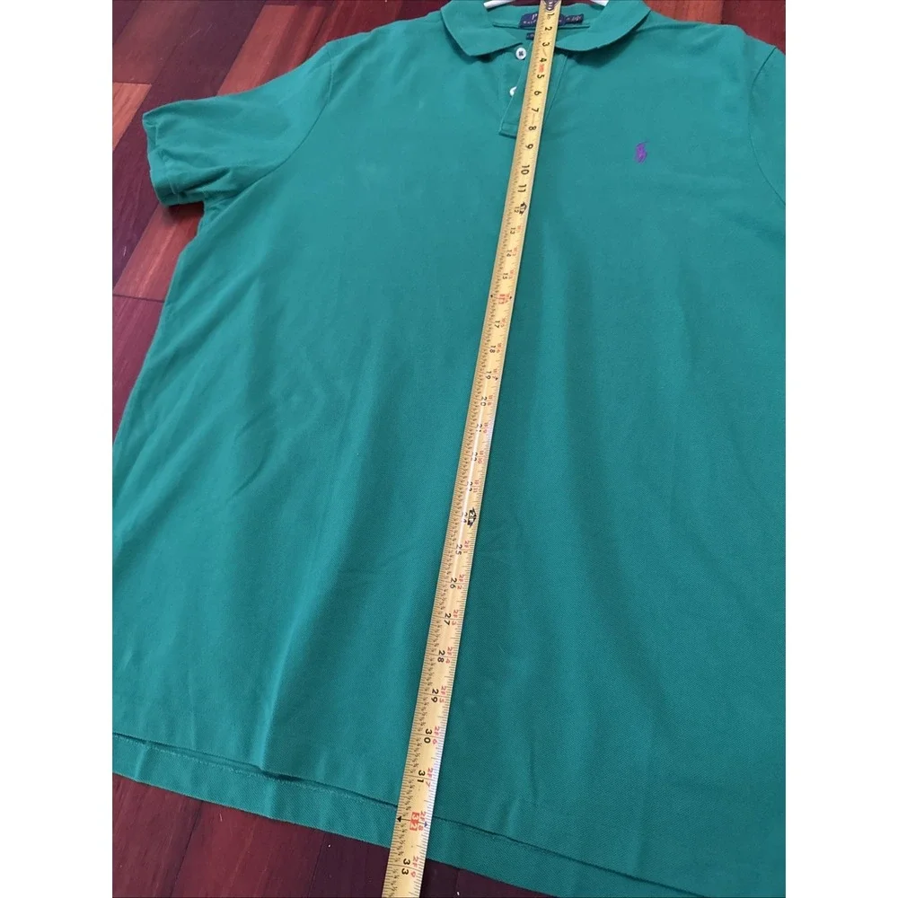 Ralph Lauren Polo Men's XL Green Pony 100% Cotton Stretch Classic Fit